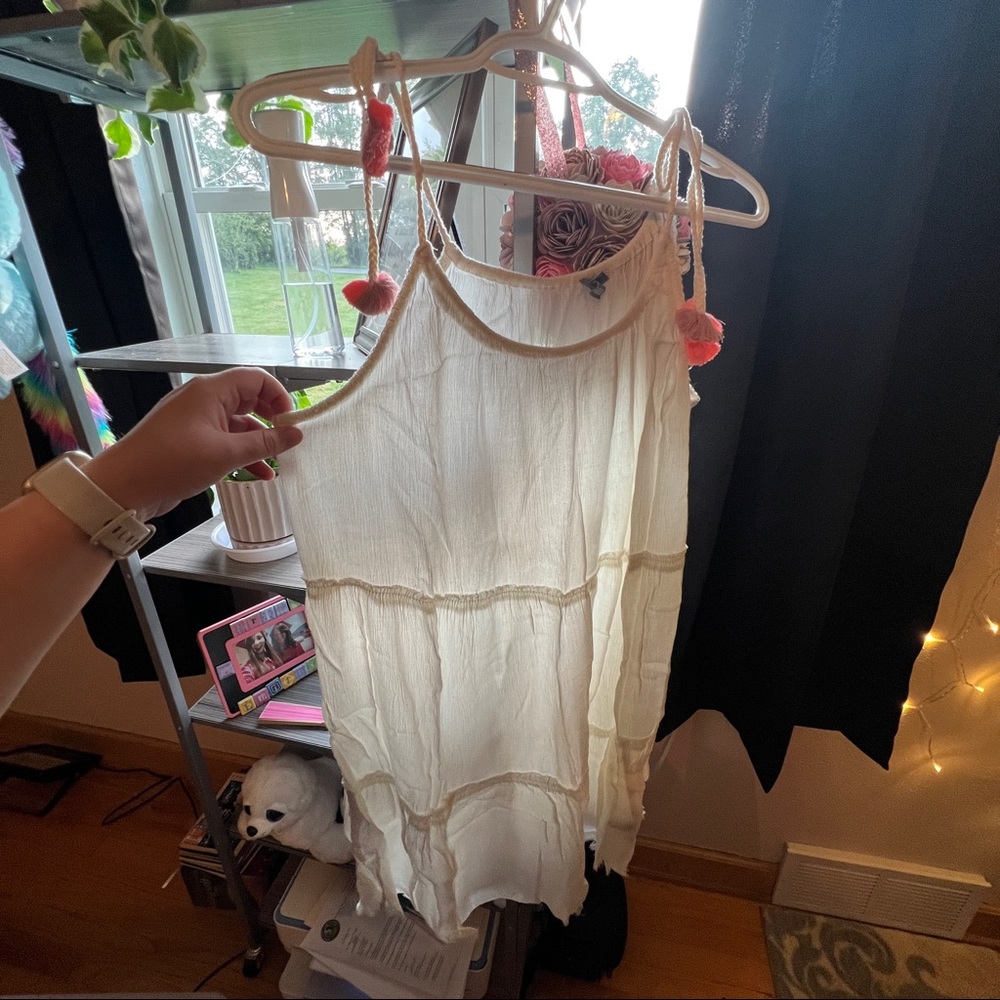 Aerie White Swimsuit Coverup